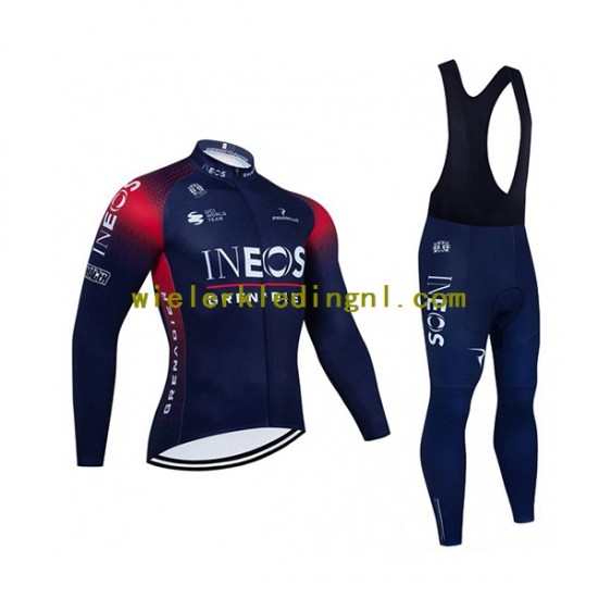 Wielershirt Lange Mouw en Lange Koersbroek 2022 Ineos Grenadiers Heren N001