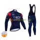 Wielershirt Lange Mouw en Lange Koersbroek Winter 2022 Ineos Grenadiers Heren N001