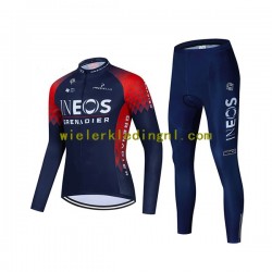 Wielershirt Lange Mouw en Fietsbroek Lang 2022 Ineos Grenadiers Dame N001