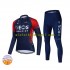 Wielershirt Lange Mouw en Fietsbroek Lang Winter 2022 Ineos Grenadiers Dame N001