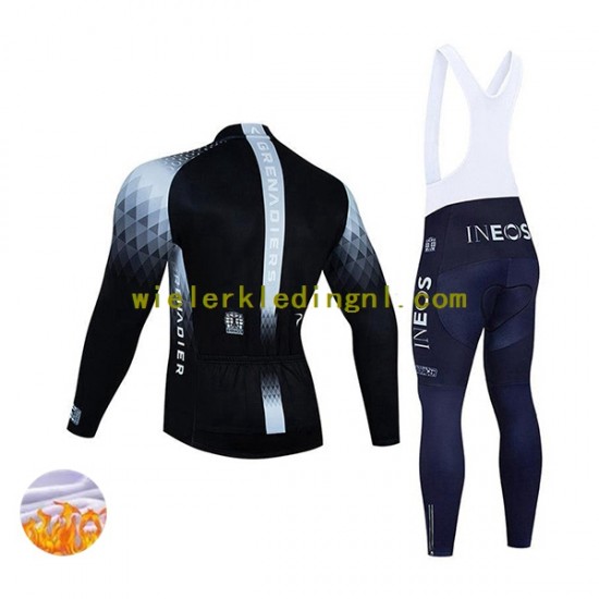 Wielershirt Lange Mouw en Lange Koersbroek Winter 2022 Ineos Grenadiers Heren N003