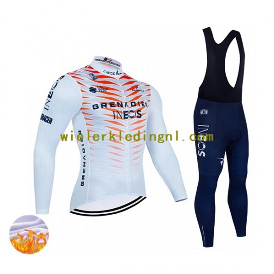 Wielershirt Lange Mouw en Lange Koersbroek Winter 2022 Ineos Grenadiers Heren N004