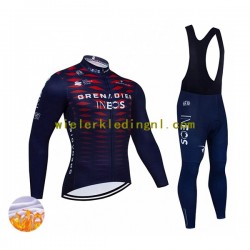 Wielershirt Lange Mouw en Lange Koersbroek Winter 2022 Ineos Grenadiers Heren N005