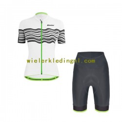 Wielershirt en Kort Fietsbroek 2022 Santini Tono Profilo Dame N003
