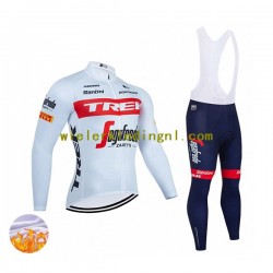 Wielershirt Lange Mouw en Lange Koersbroek Winter 2022 TREK Segafredo Heren N001