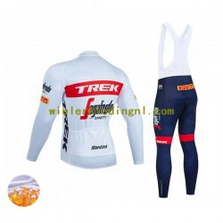 Wielershirt Lange Mouw en Lange Koersbroek Winter 2022 TREK Segafredo Heren N001
