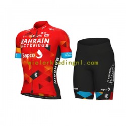 Wielershirt en Kort Fietsbroek 2022 Team Bahrain Victorious Dame N001