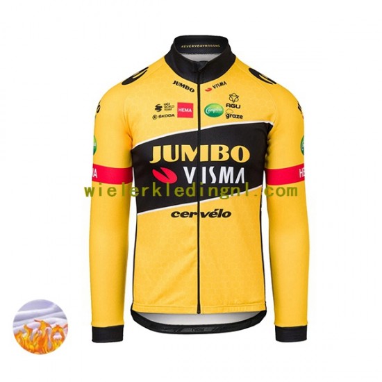 Wielershirt Winter 2022 Team Jumbo-Visma Heren N001