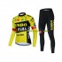 Wielershirt Lange Mouw en Fietsbroek Lang 2022 Team Jumbo-Visma Dame N001