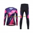 Wielershirt Lange Mouw en Fietsbroek Lang Leobaiky Dame N006