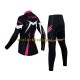 Wielershirt Lange Mouw en Fietsbroek Lang X-Tiger Dame N001