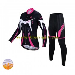 Wielershirt Lange Mouw en Fietsbroek Lang Winter X-Tiger Dame N001