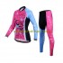 Wielershirt Lange Mouw en Fietsbroek Lang X-Tiger Dame N003